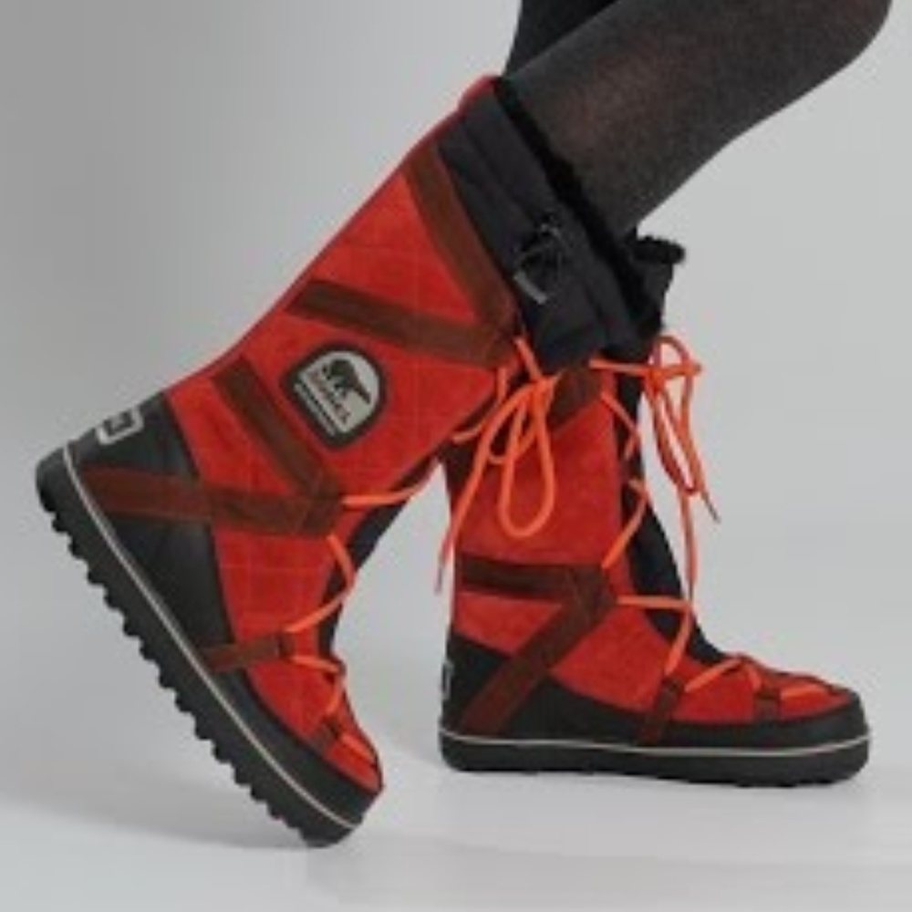 Sorel Glacy Boots Red size 7